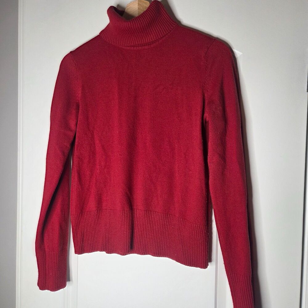 Small Field Gear Women's Red Turtleneck Sweater